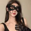 Сексуальная женская кружевная маскарадная маска для лица принцессы с черным пером, реквизит для выпускного бала, костюм для вечеринки, маскарадная маска для косплея