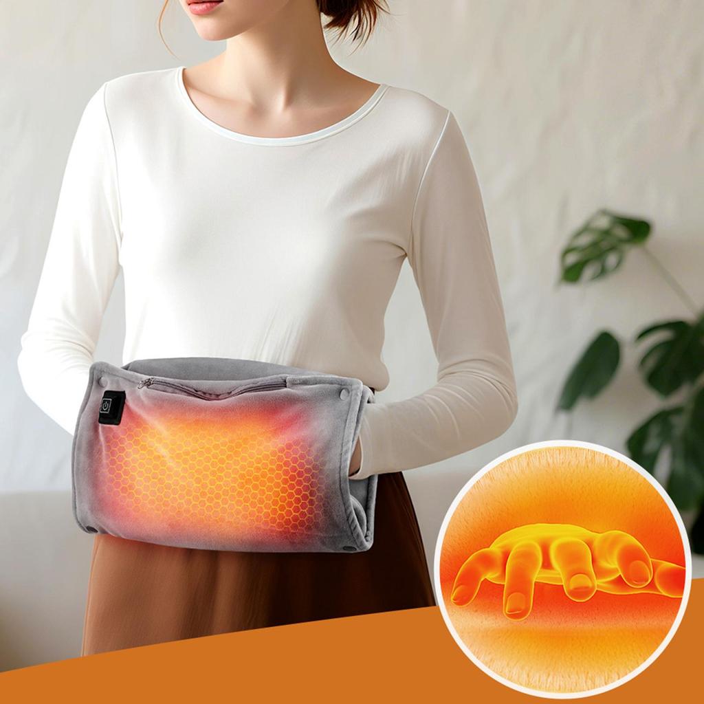 Electric Hand Warmers Rechargeable USB Heated Gloves Hand Warmers Pouch 3 Modes Heater Heating Pad For Outdoor Indoor Women Men