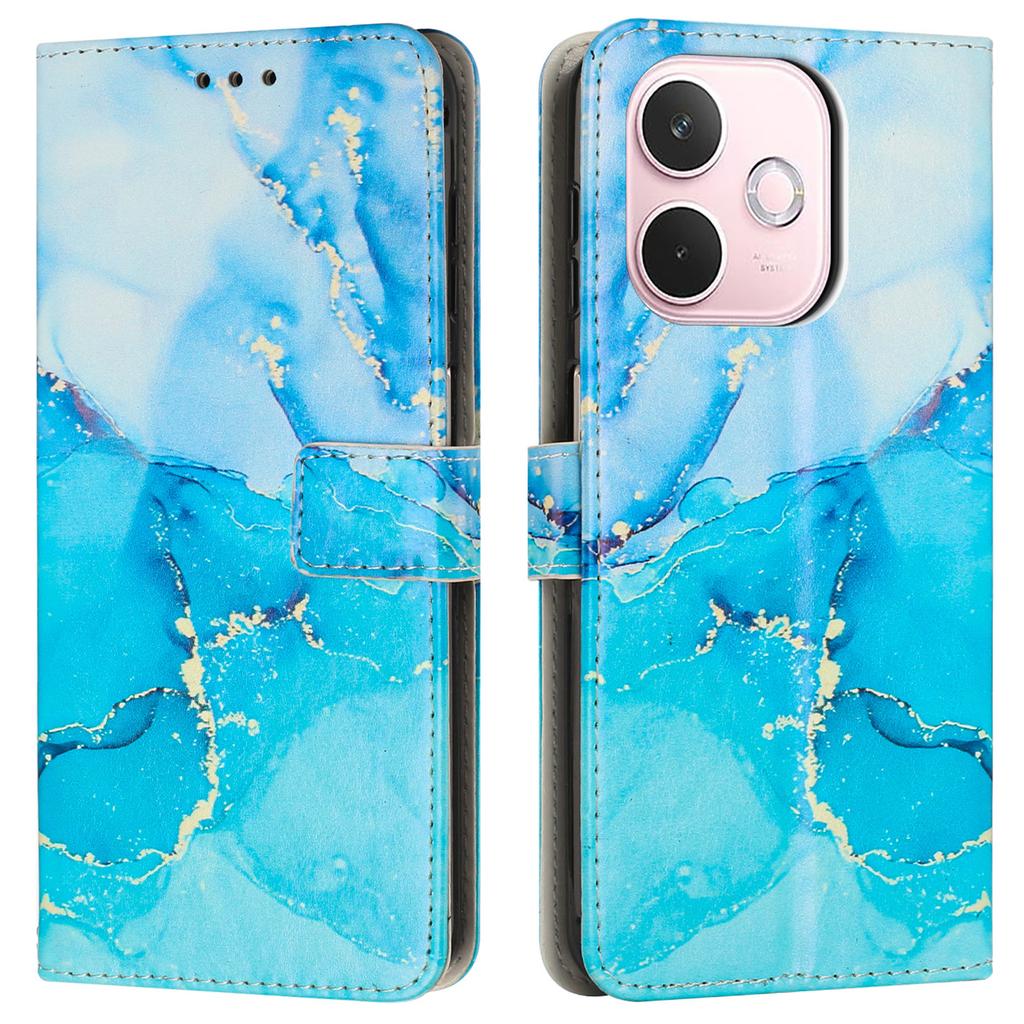 Для Oppo A5 Pro 4G (Глобальный)/5G (Глобальный)/A5 Energy 5G (Китай) Подставка Чехол Мраморный узор PU кожа Кошелек Чехол для телефона