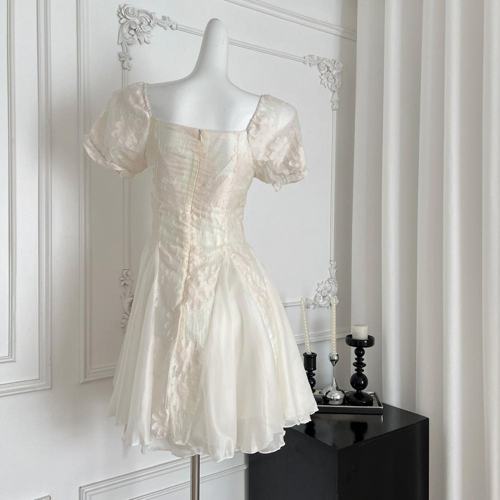 Французское красивое и уникальное супер привлекательное пышное сетчатое платье принцессы нишевое универсальное женское красивое и уникальное платье лето