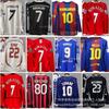 Винтажная футболка футбольная форма классическая ностальгическая копия футболка матч Манчестер Юнайтед, Реал Мадрид Барса Франция длинный рукав футболка