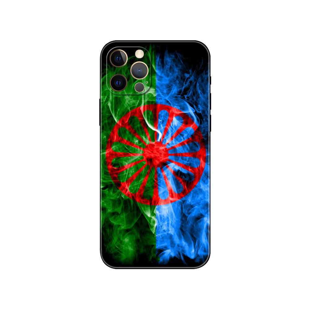 Чехол для телефона Gypsy Romani Roma Flag для iPhone 5 5S 2020se 6 6s 7 8 plus x 10 XR XS 11 12 13 mini pro MAX, черная задняя крышка из ТПУ