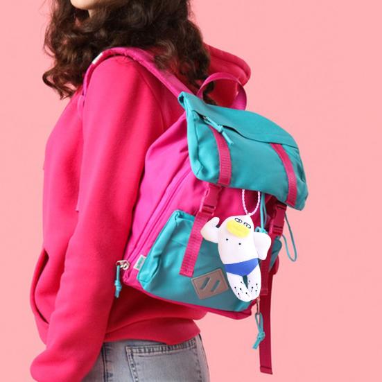 Plush Doll Sausage Mouth Big Eyes Stuffed Doll with Funny Expression