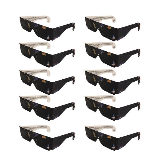 Professional Sun Glasses Solar Eclipse Glasses UV IR Filter Sun Glasses Adults Safe Shades for Direct Sun Viewing