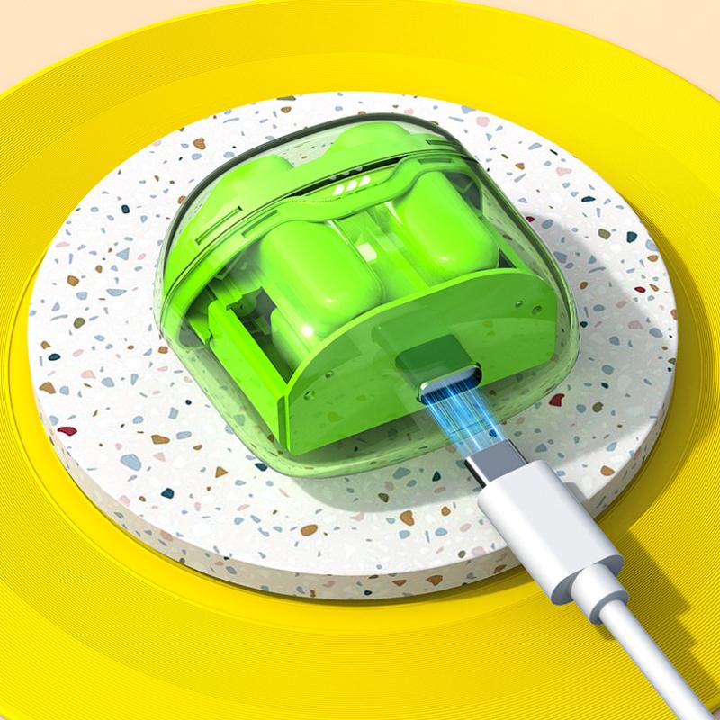 Прозрачная Bluetooth-гарнитура Полувкладыши Спортивная гарнитура Гарнитура Наушники с аккумулятором