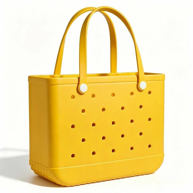 EVA Beach Bag Large Capacity Hole Bag Women Travel Storage Handbag DIY Accessories Waterproof Lightweight