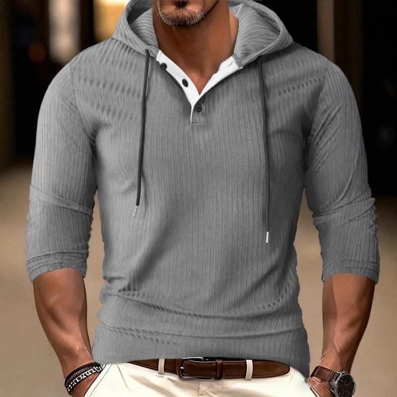 Мужская осенне-зимняя повседневная спортивная толстовка с длинными рукавами, пуловер с капюшоном, эластичная