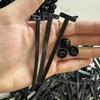 200/10Set Nylon Cable Tie Buckle Black Heavy Duty Zip Ties Holder with Button Auto Parts Fastener Bumper Retainer Wire Bundling