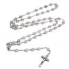Fashion Vintage Alloy Saint Benedict Rosary Necklace Crucifix Necklace Prayer Beads Christian Church Supplies