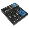 Sound Mixer Metal LCD Display 4 Channel Real Time Monitor Sound Mixing Console for DJ Studio Recording US Plug 110V