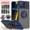 Ring Stand Holder Phone Case For POCO X6 X7 X5 X4 X3 F6 F5 F4 GT F3 Pro Shockproof Magnetic Cover For POCO M6 M5 M3 Pro 5G Funda