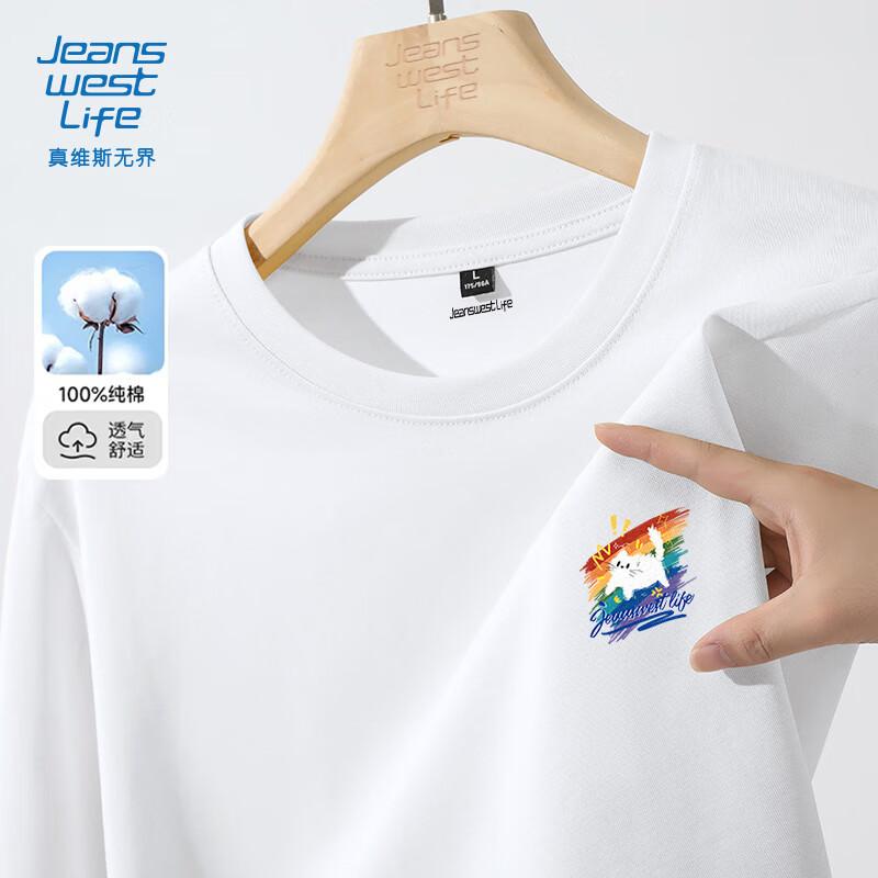 Мужская хлопковая футболка с длинным рукавом JEANSWEST LIFE