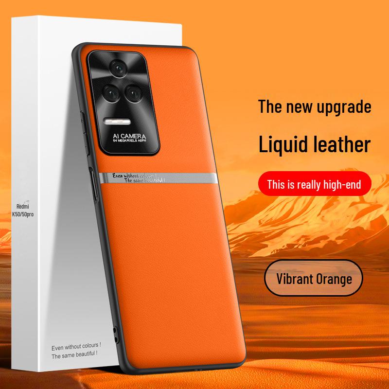 Чехол Liquid Leather для Redmi K50 Pro — защитный чехол от падений и обрастания, поставляется отдельно