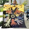 Super Clear 3D Naruto Bed Blanket Office Home Hiking Picnic Thick Quilt Fashionable Bedspread Flannel Blanket