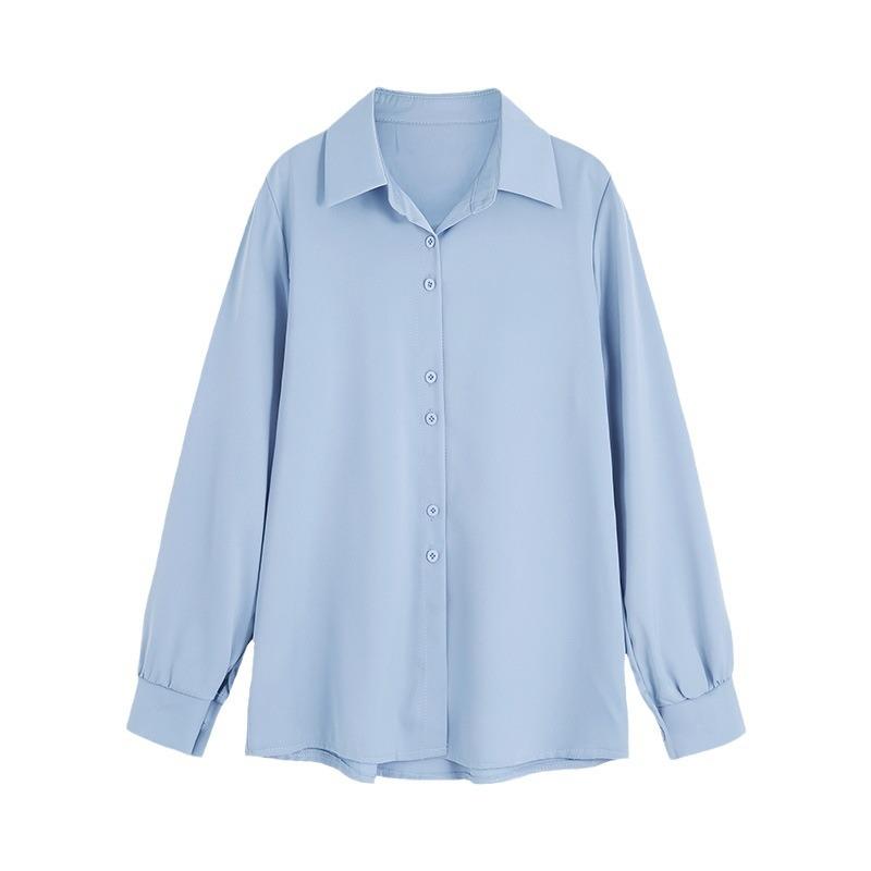 Ladies' Shirt Women's White Shirt Early Fall Long-sleeved Shirt Design Sense Niche Temperament White Chiffon Blouse Temperament Elegant Fashion Top