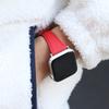 Тонкий кожаный ремешок Egadeun для Apple Watch (красный) Совместимо со всеми моделями Se