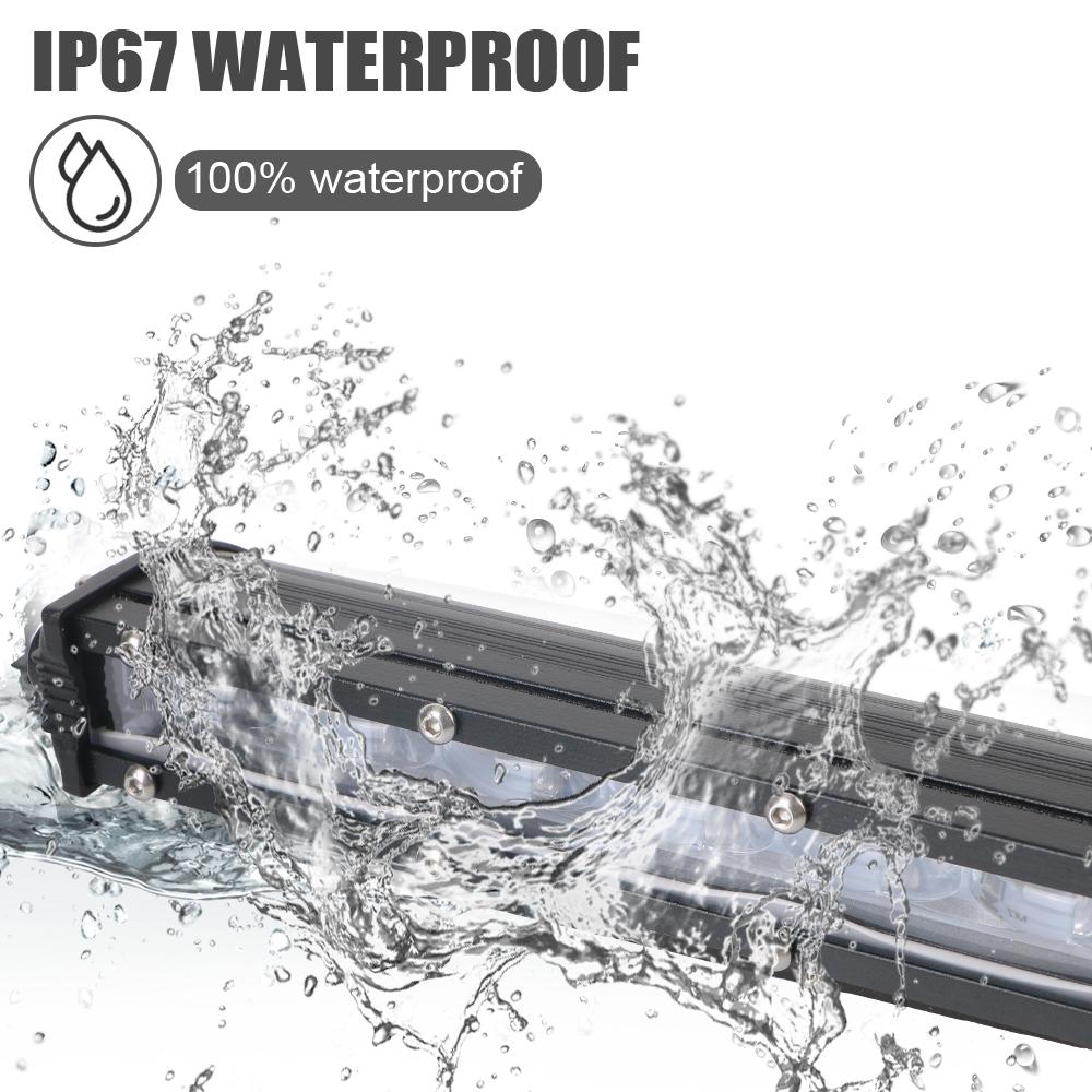 Для мотоцикла, внедорожника, 4WD, квадроцикла, тягача, 20 дюймов, 4x4, светодиодная панель, противотуманная фара, светодиодная рабочая панель 6D, ультратонкая, 12 В 24 В