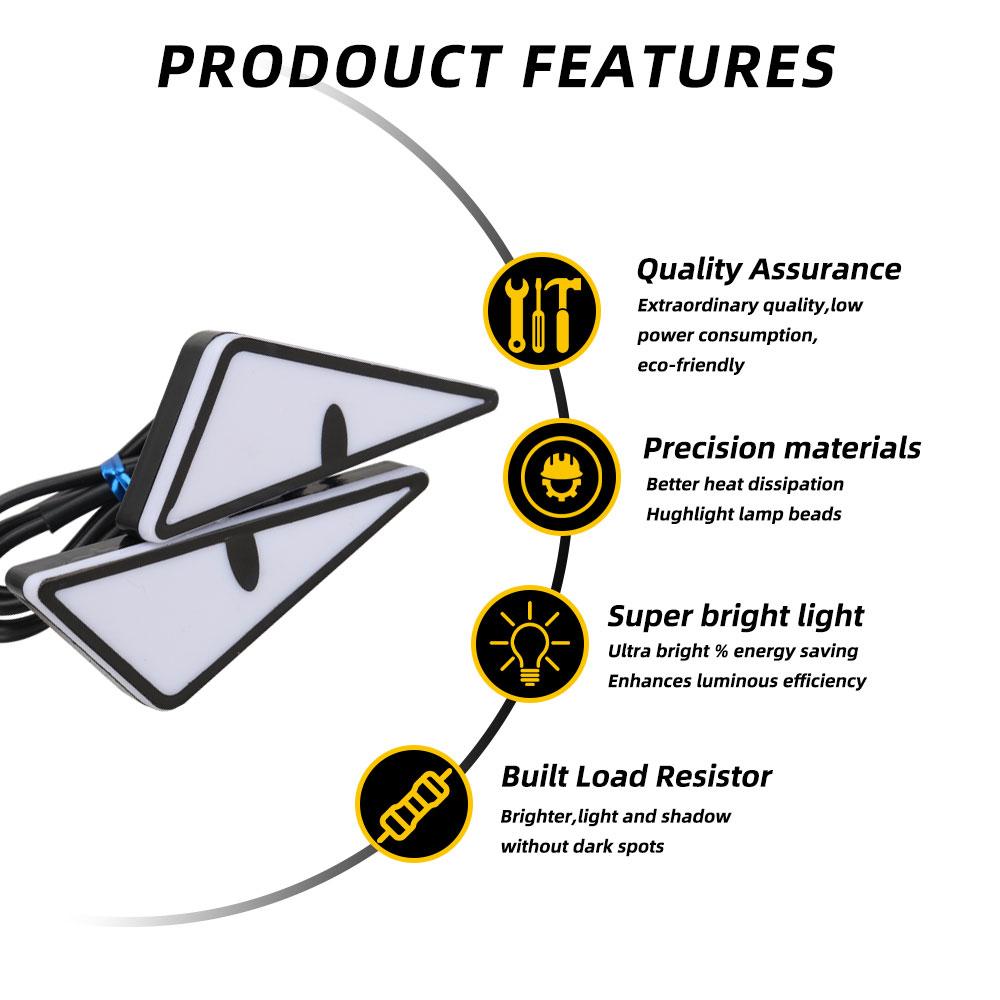 2 шт. универсальные автомобильные светодиодные фары Devil Eyes, фары Demon Eyes, фары для мотоциклов, указатели поворота, задние фонари, мини-автоукрашения