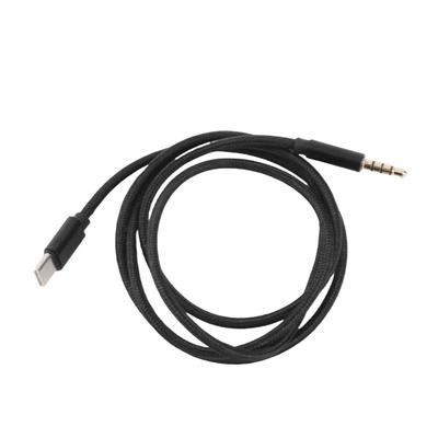 Аудиокабель Type C (папа) на 3,5 мм TRRS (папа), 0,95 м, USB C на 3,5 мм, для наушников, автомобиля, домашней стереосистемы, адаптерный шнур, 0,95 м, черный