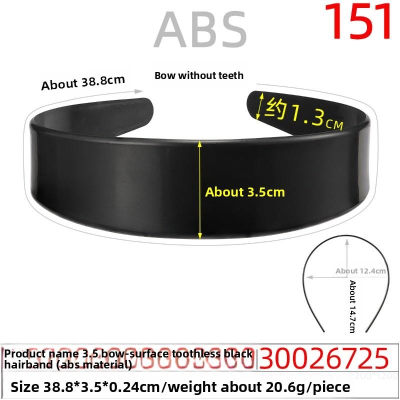 Пластиковая заготовка для основы ободка для волос, гладкая пластина, тканевый ободок без зубцов, аксессуары ручной работы, полуфабрикаты для заколок