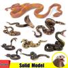 Simulation Boa Constrictor Cobra Rattlesnake Children's Toys Plastic Simulation Animal Snake Model Ornaments Hand-made Prank Toys