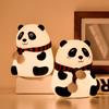 Cute Panda Night Light 3 Level Dimmable Nursery Sleeping Lamp Timing Rechargeable Bedside Touch Lamp For Room Decor