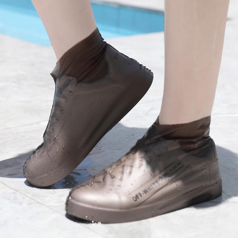 Водонепроницаемые нескользящие бахилы с высоким голенищем для мужчин и женщин - Утолщенные, износостойкие, пескозащитные для дождливых дней.