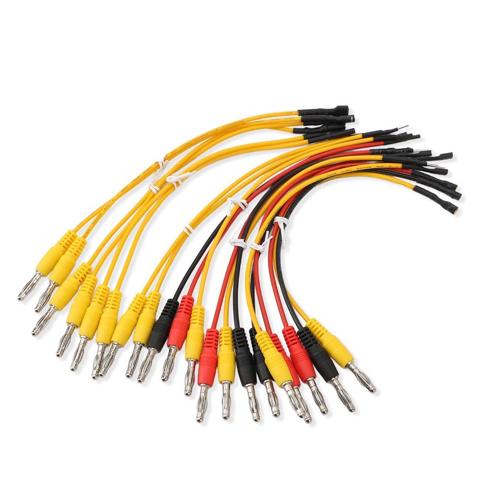 20PCS 3-Color 20 Pin Jumper Cable 4mm Banana Plug OBD2 Breakout Box  Wiring Short Circuit Checking