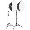 Andoer Studio Photography Softbox Kit with 70cm/28in Octagon Photography Softbox * 2 + 2.1M Metal