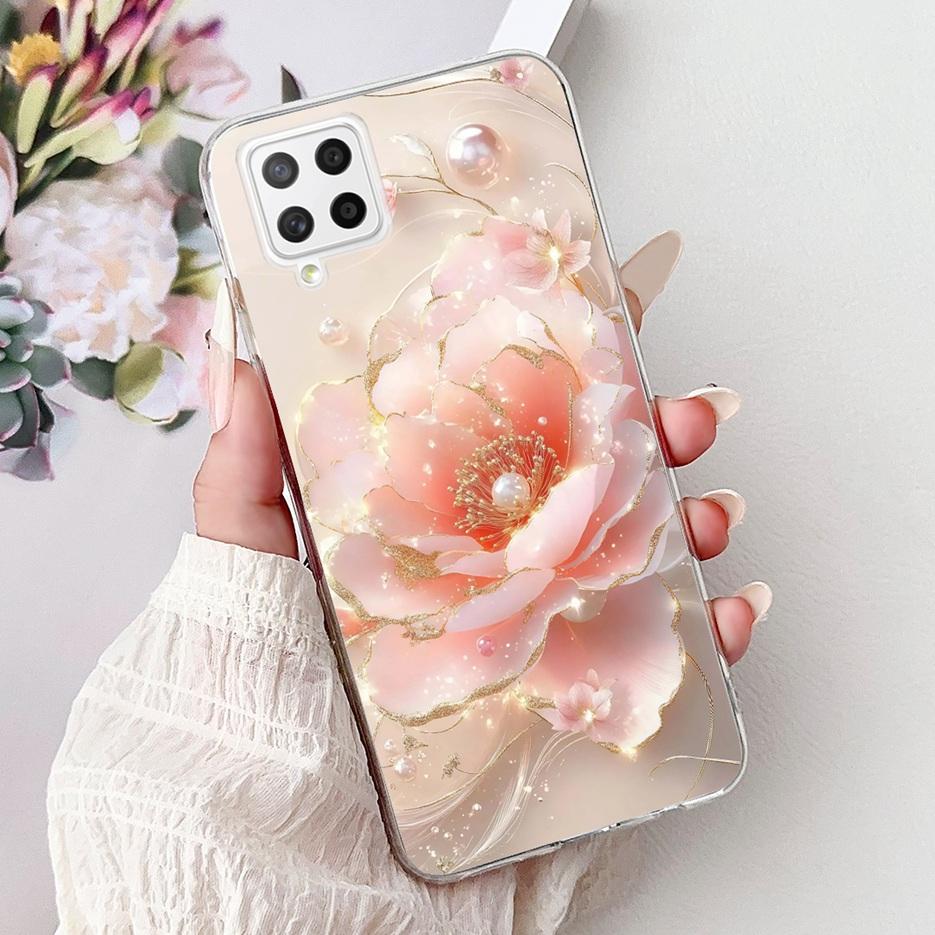 Чехол для Samsung Galaxy A22 4G Цветы Расписной Чехол Мягкий Тонкий Чехол для Телефона Для Samsung A22 A 22 Galaxy A42 5G Чехлы Сумки
