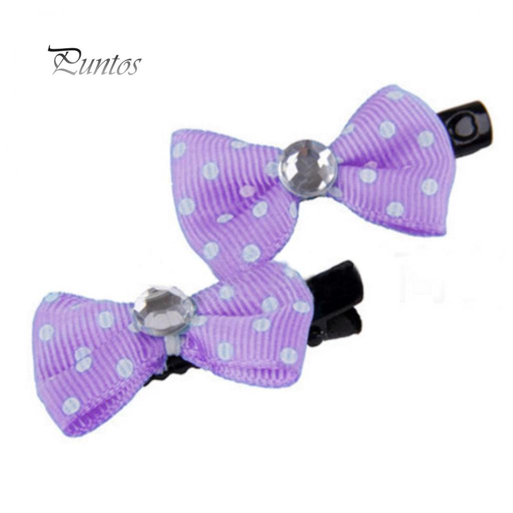 10 шт./упак. мини-бантик для домашних животных, заколка для волос с лентой и бантом, заколки для волос