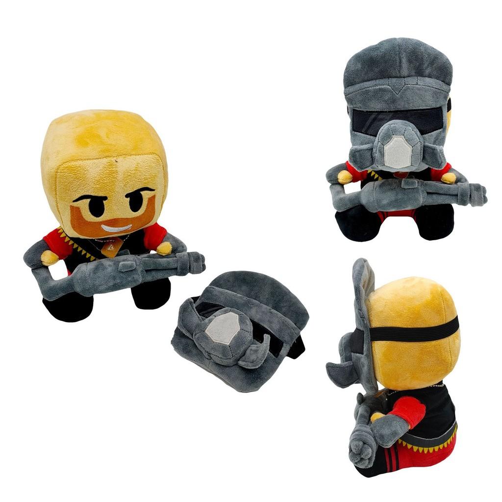 Плюшевая кукла Roblox Minigunner Masked Man: Мягкая набивная коллекционная фигурка со съемной маской