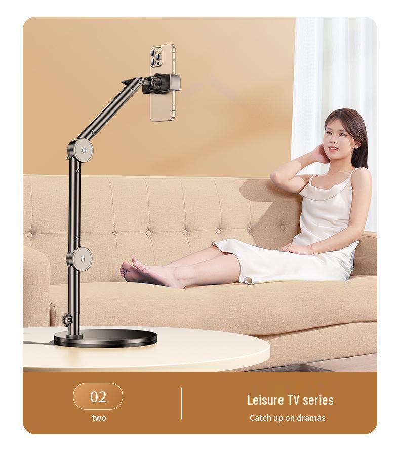 Adjustable Multi-Functional Boom Arm Stand for Phones & Tablets - Ideal for Desktop Video Recording and Live Broadcast