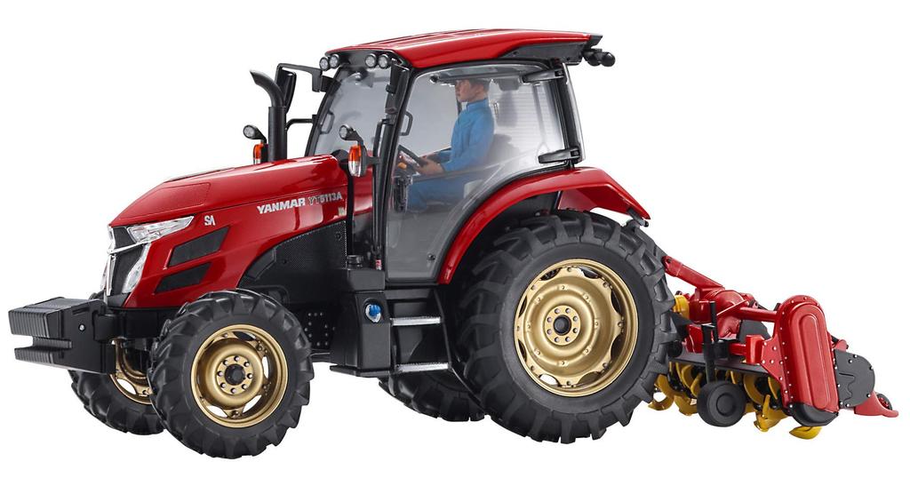 Hasegawa Construction Machinery Series Yanmar Tractor YT5113A Rotary Specification Plastic Model 66106 1/35