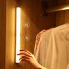 LED Sensor Light Bar Magnetic Mounted Rechargeable Motion Sensor Night Light White Light for Closet Wardrobe