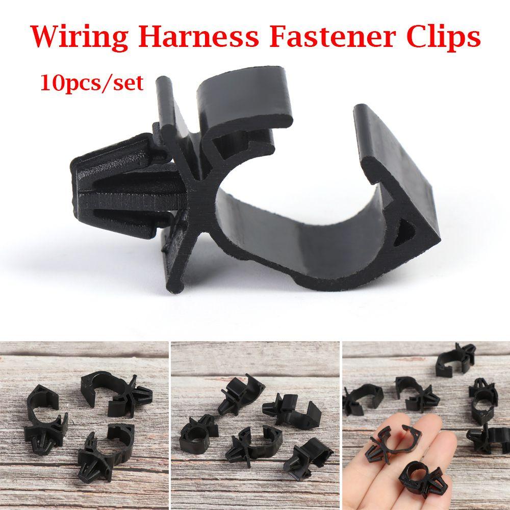 Push Mounted Car Line Finishing Wiring Strap Wiring Harness Fastener Clips Zip Ties Cable Clamp