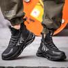 Мужские рабочие ботинки со стальным носком, ударопрочные, с дышащим верхом, легкие, промышленные ботинки для весны и отдыха на природе