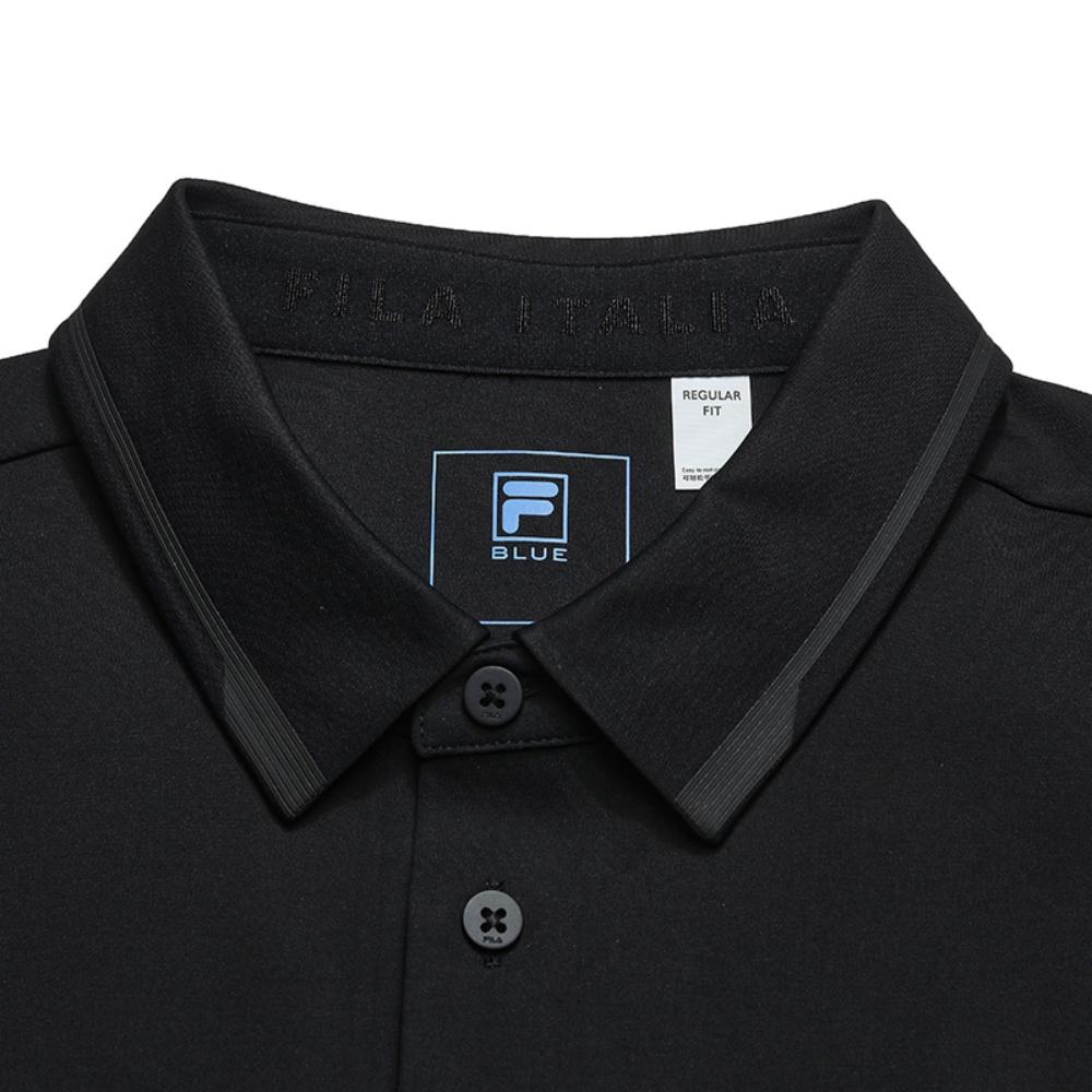 Fila Стильная Минималистичная Повседневная Легкая Деловая Качественная Универсальная Удобная Вязаная Рубашка-поло с коротким рукавом Мужские топы Черный Синий F11M612106FBK