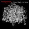 45sets(180pcs) Clothes Shirts Plastic Stud transparent Fasteners Press Button Snap Buttons