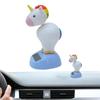Car Solar Bobble Head Figure Solar Dancing Wobble Animal Dashboard Doll Car Rainbow Pony Dashboard Decoration For Car Dashboard