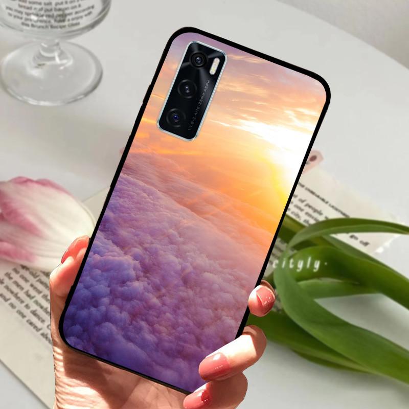 Чехол для Vivo V20 SE Животный Мультяшный Мягкий Силикон Funda для Vivo V20 SE V2022 V2023 Чехол для Телефона VivoV20SE Черный Coque 6.44 дюйма