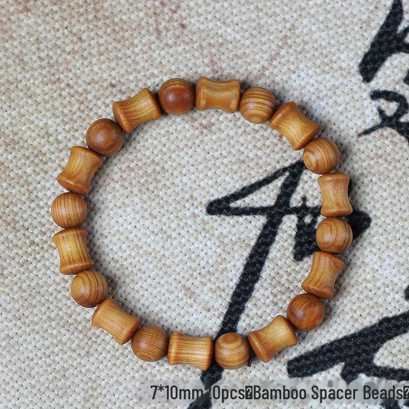 «Мужской браслет Taihang Aged Cypress — ювелирные изделия из черных масляных бусин Будды»