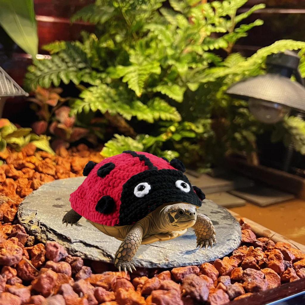 Pet Turtle Sweater Apparel Accessory with Adjustable Strap Warm for Winter Party