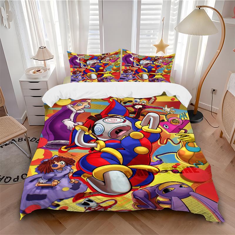 3Pcs Jester'S Carnival Bedding Sets For All Sizes New 3D Printed Bed Cover Comforter Duvet Cover Pillowcase Bedroom Decoration