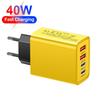 Многопортовое дорожное зарядное устройство 2,4 А с 2 портами USB и 2 портами Type-C PD