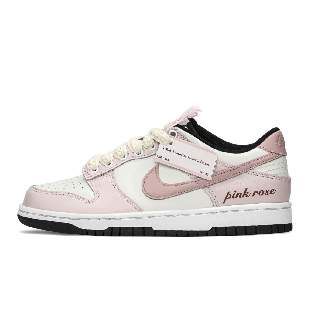 Nike Кроссовки Dunk Скользкие Устойчивые к истиранию Скользкие Устойчивые к истиранию Низкие Кеды для скейтбординга Женские CW1590-100(TeamA-S-BOX)