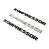 Car 3D ABS KOMPRESSOR Logo Badge Emblem Decals Sticker For Mercedes Benz C180 C200 C230 CLK200 SLK200 SLK230 CLS350 E300 SL350