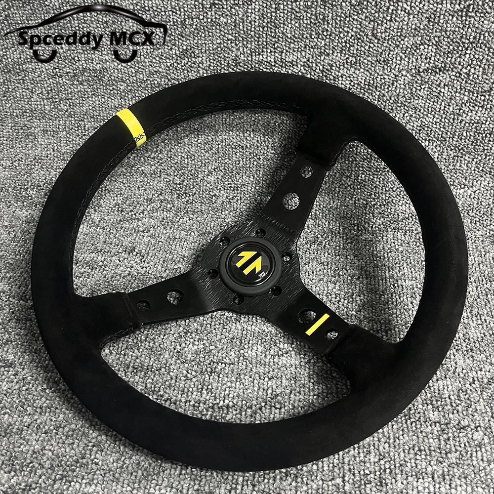 Universal 14inch Concave Racing Sports Steering Wheel Car Rally JDM Drifting Steering Wheel