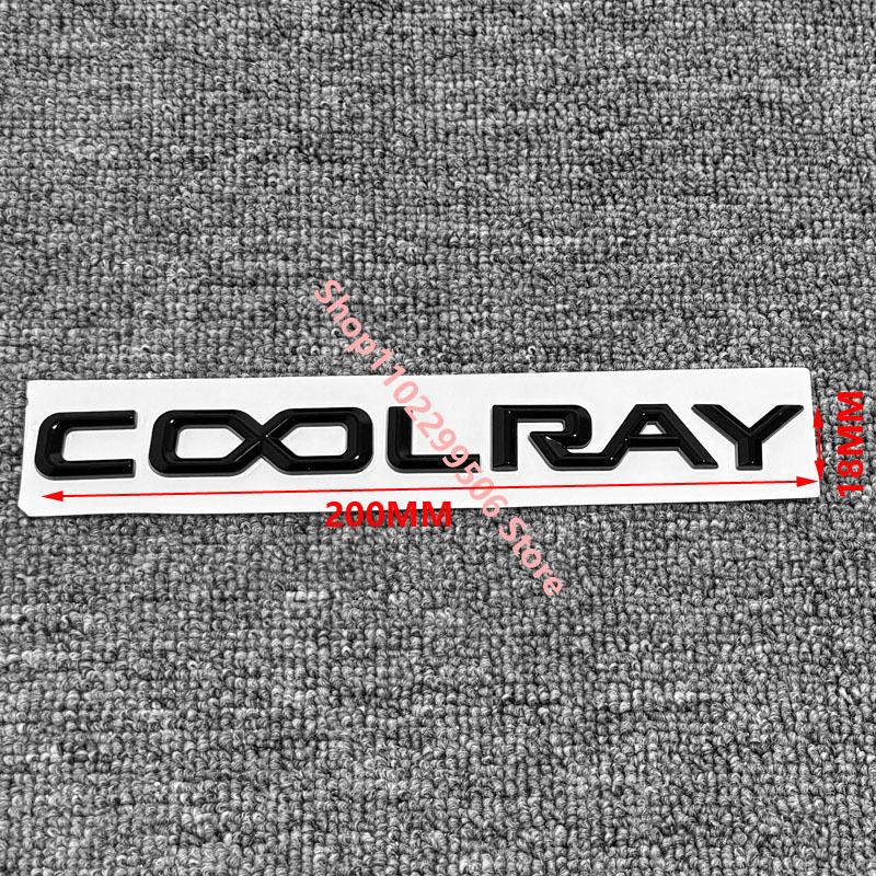 COOLRAY letter badge car stickers For Geely coolray refitted black personalized rear boot label trunk side door parts