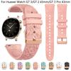 20mm Relief Rose Strap For Huawei Watch GT 3 2 GT2 42mm GT3 Pro 43mm Silicone Band for Samsung Galaxy 7 6 5 4 40mm 44mm Bracelet